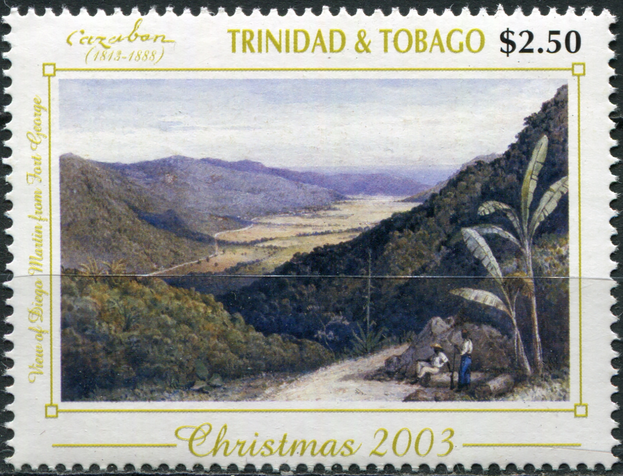 Тринидад и Тобаго 2003. Рождество. Живопись Мишеля Жана Казабона. MNH OG Почтовая марка