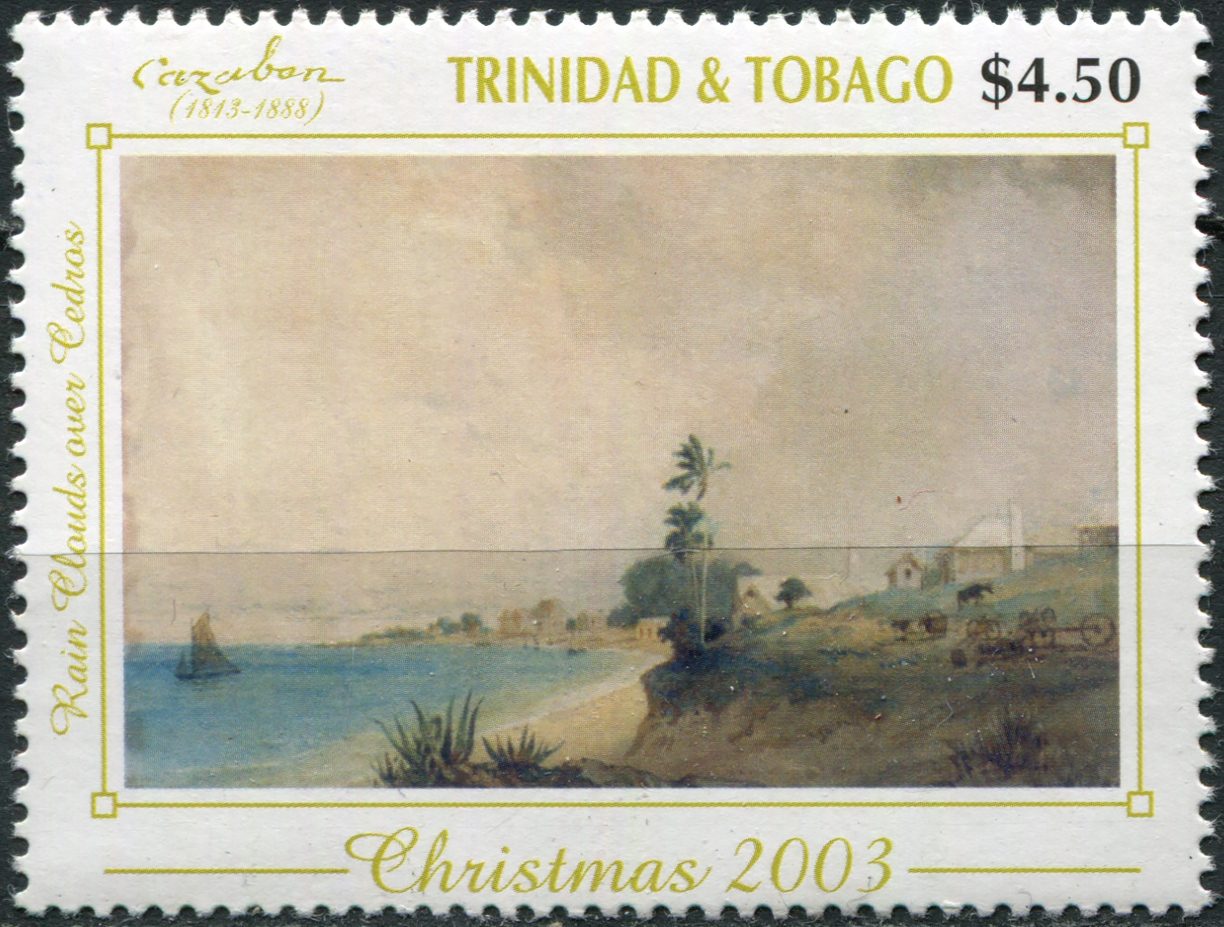 Тринидад и Тобаго 2003. Рождество. Живопись Мишеля Жана Казабона. MNH OG Почтовая марка