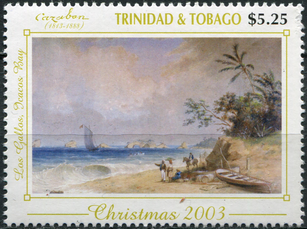 Тринидад и Тобаго 2003. Рождество. Живопись Мишеля Жана Казабона. MNH OG Почтовая марка