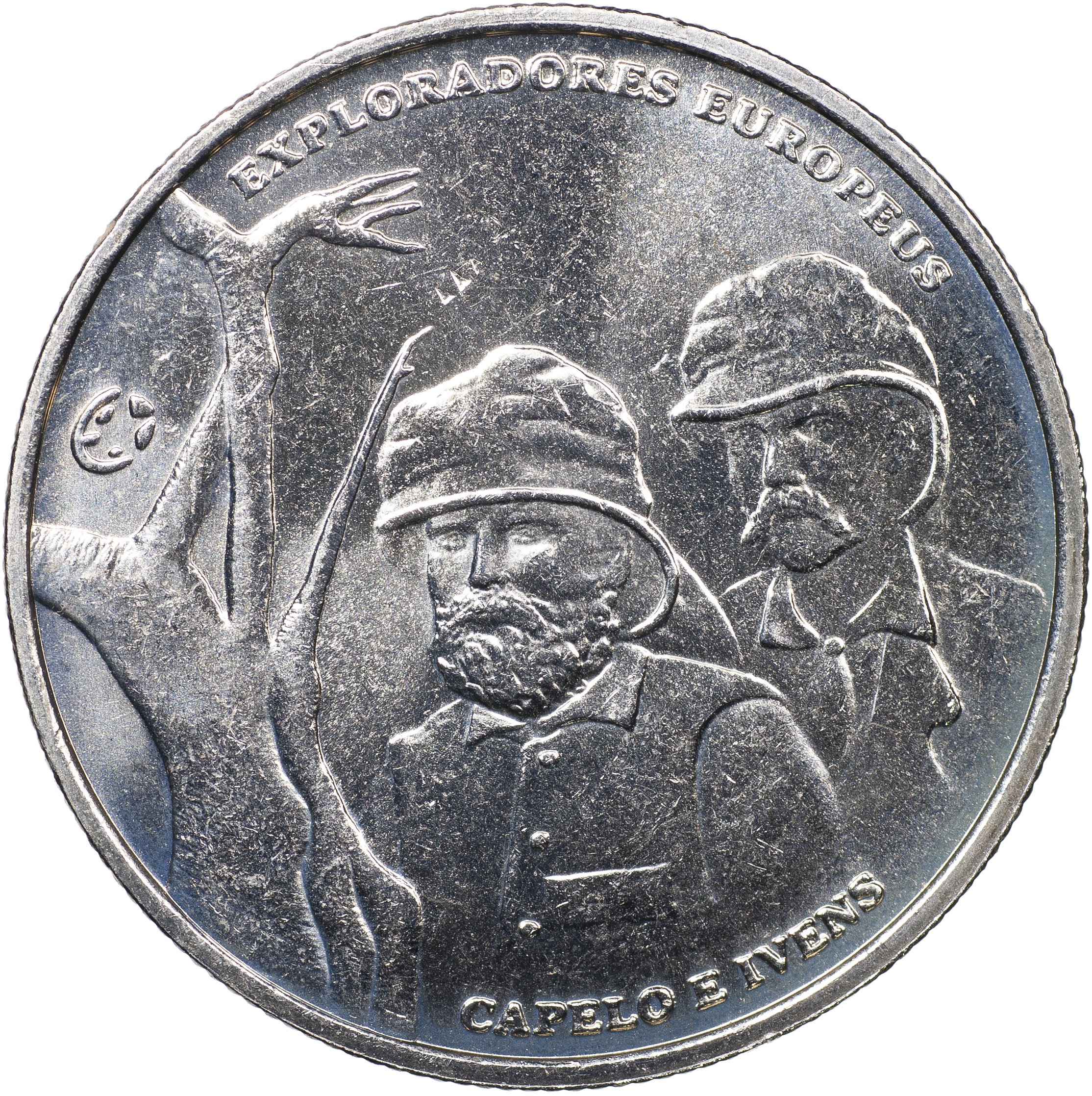 Португалия Монета 2.5 евро. 2011 (Unc) Капеллу и Ивенс - европейские исследователи