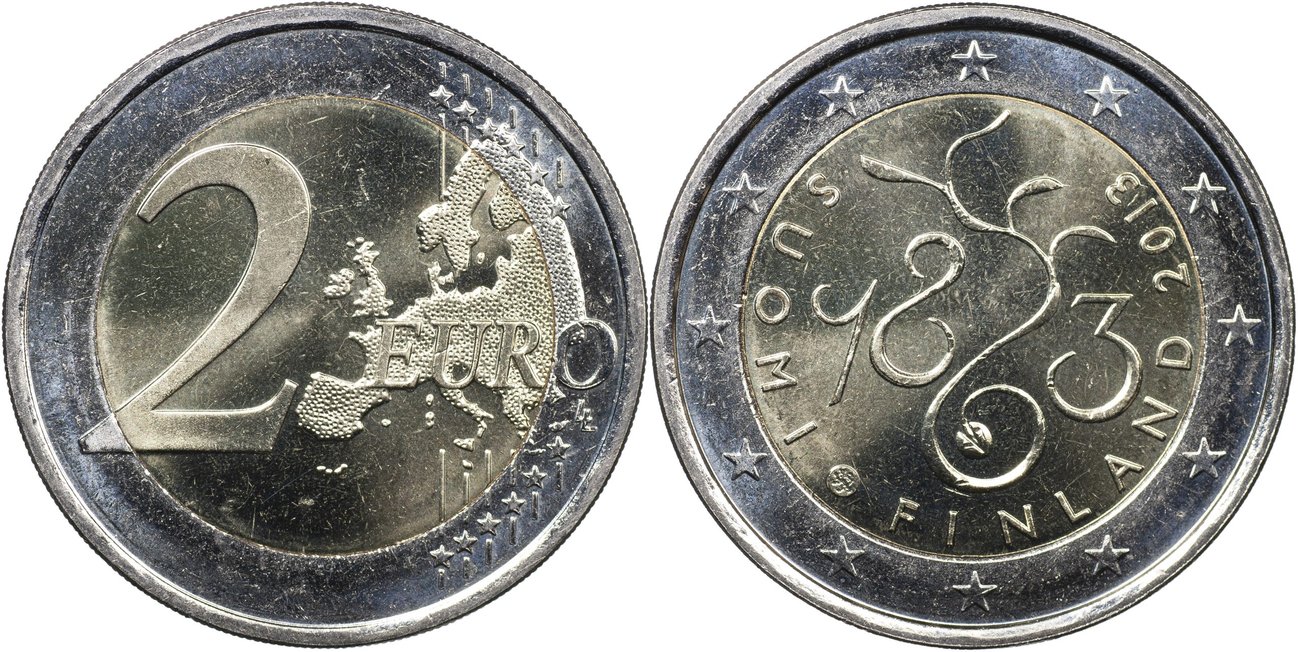 Финляндия Монета 2 евро. 2013 (Unc. Биметалл) 150 лет Сейму 1863 года
