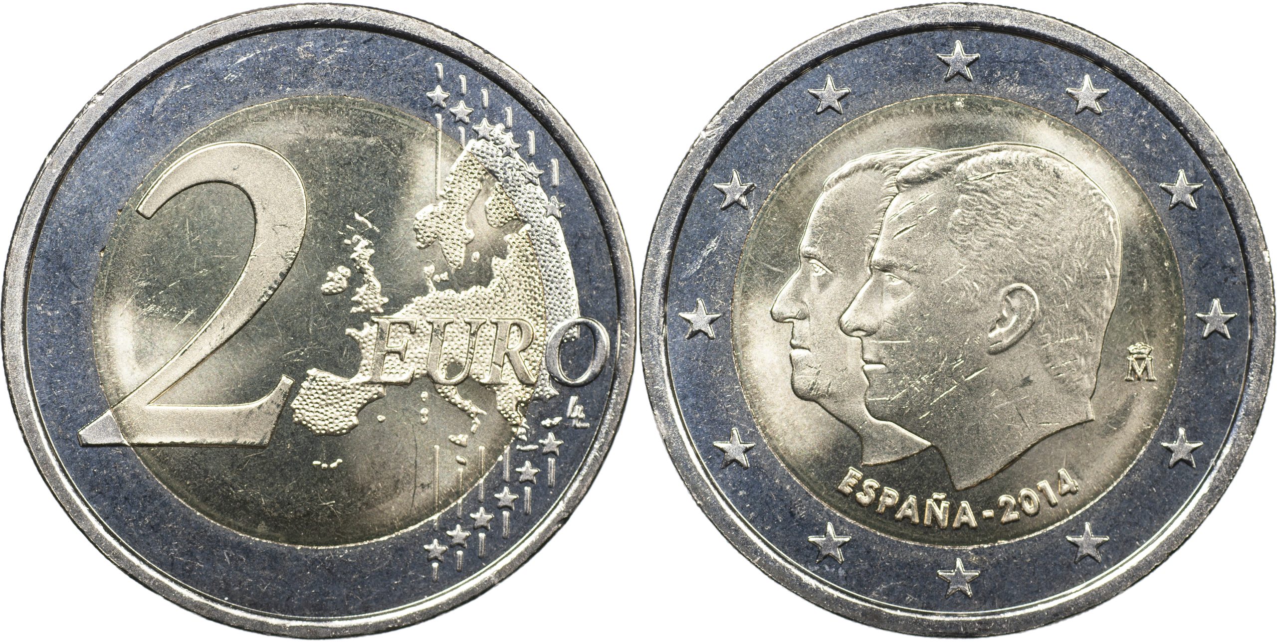 Испания Монета 2 евро. 2014 (Unc. Биметалл) Провозглашение Филиппа VI королём Испании